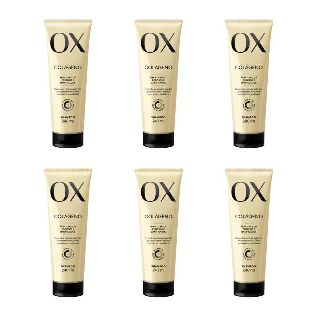 SHAMPOO OX 240ML COLAGENO - KIT C/ 6UN