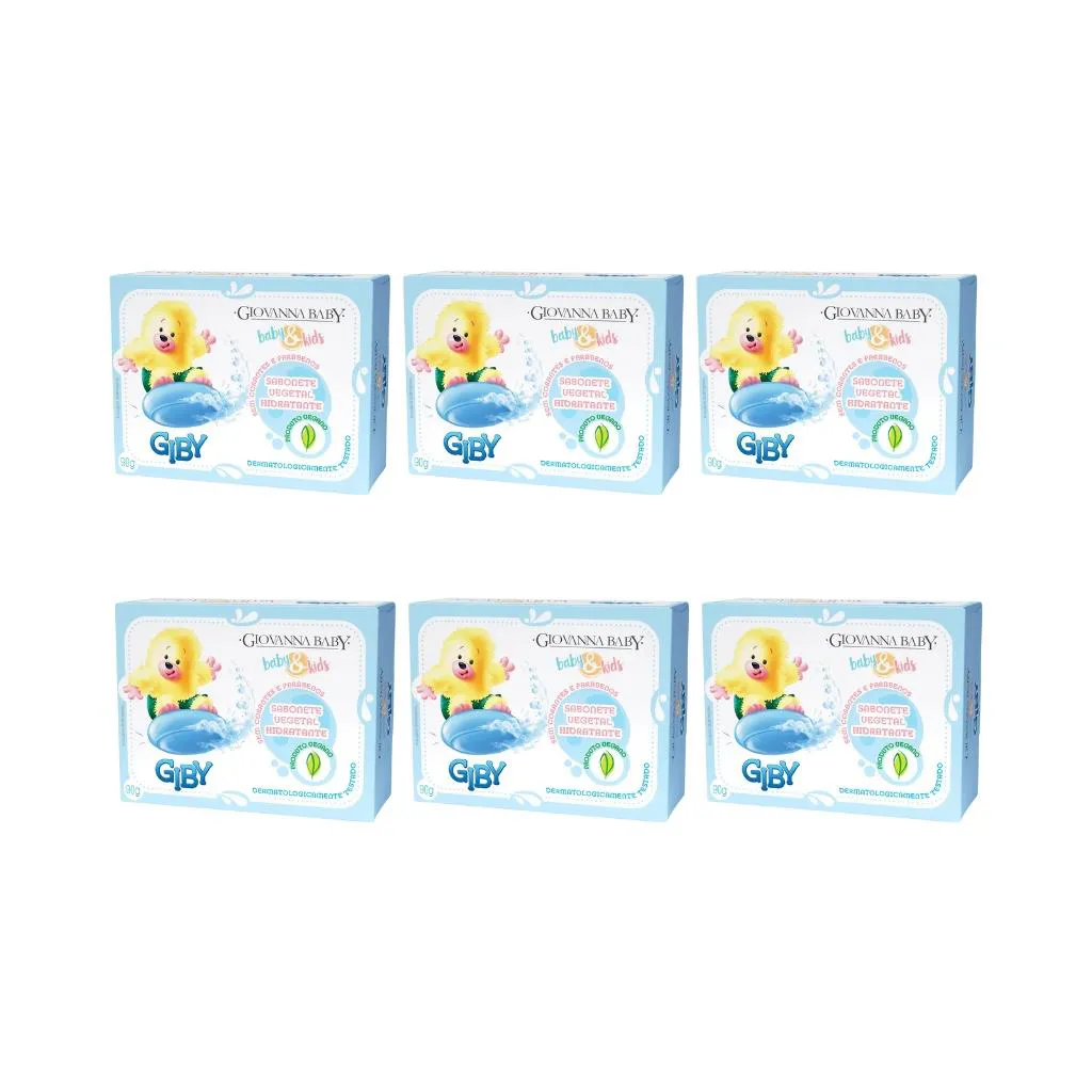 SABONETE GIOVANNA BABY 90G GIBY - KIT C/ 6UN
