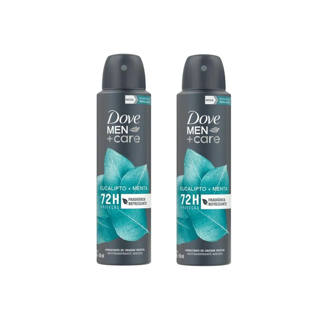 DESODORANTE AERO DOVE 150ML MASC EUCALIPTO - KIT C/ 2UN