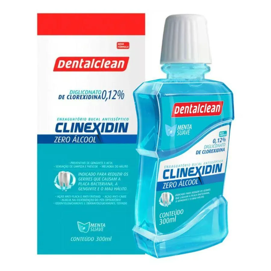 ANTISSéPTICO BUCAL CLINEXIDIN ZERO ÁLCOOL 300ML - DENTALCLEAN