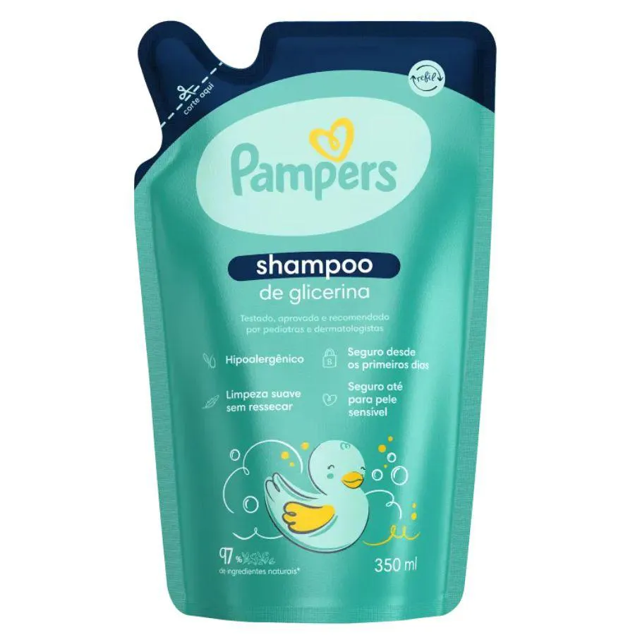 REFIL SHAMPOO GLICERINA 350ML - PAMPERS