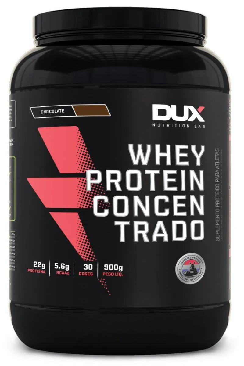 WHEY PROTEIN CONCENTRADO DUX NUTRITION - 900G Chocolate Branco