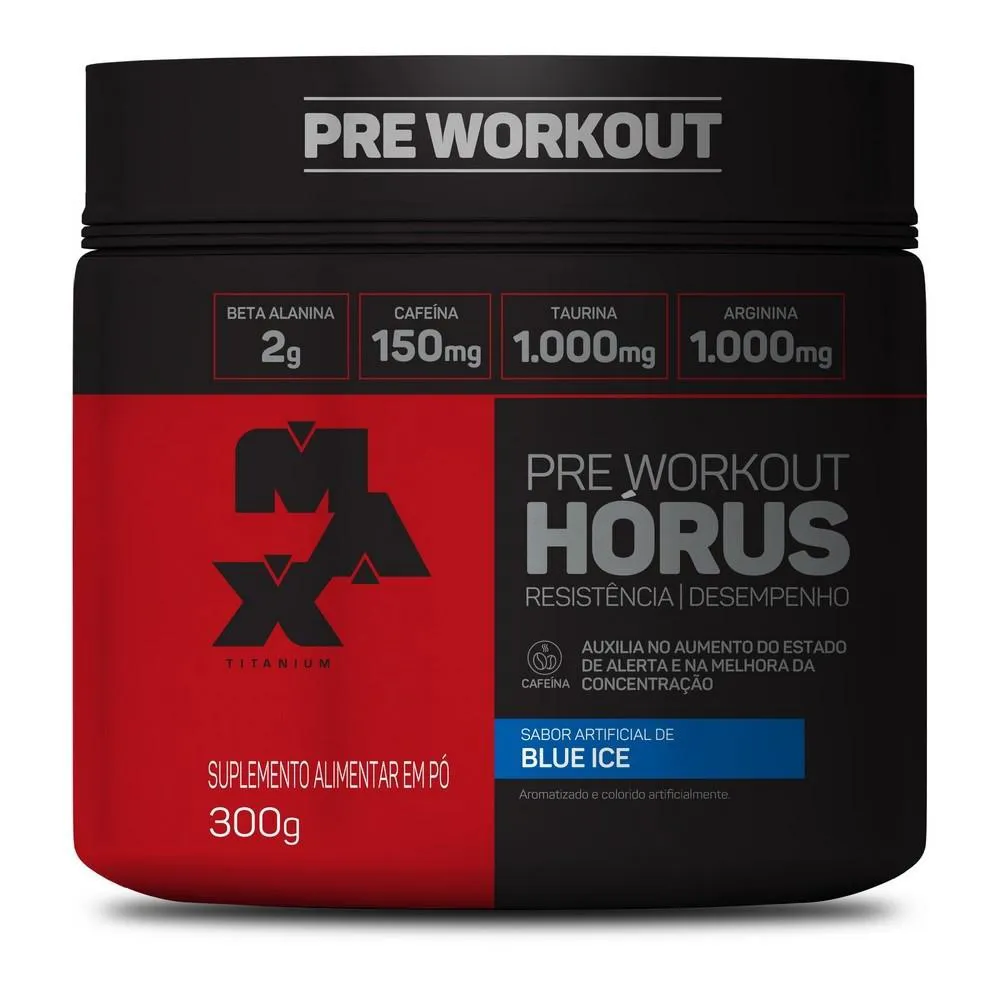 PRE-WORKOUT HORUS MAX TITANIUM - 300G Maçã Verde