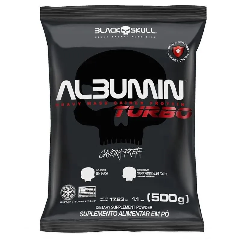 ALBUMINA TURBO BLACK SKULL - 500G Toffee