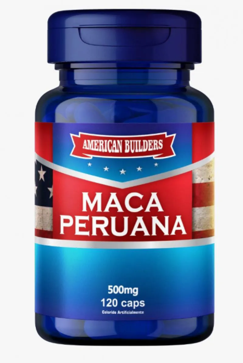 MACA PERUANA 500MG AMERICAN BUILDERS - 120 CAPS
