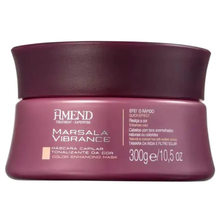 MáSCARA CAPILAR VIBRANCE MARSALA EXPERTISE 300G - AMEND