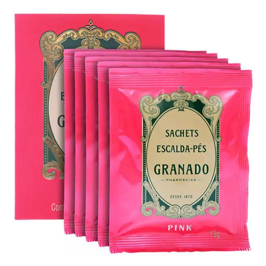 SACHET ESCALDA PéS PINK 5X15G - GRANADO