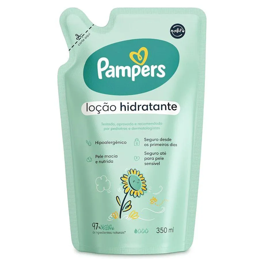 REFIL LOçãO HIDRATANTE CORPORAL GIRASSOL 350ML - PAMPERS