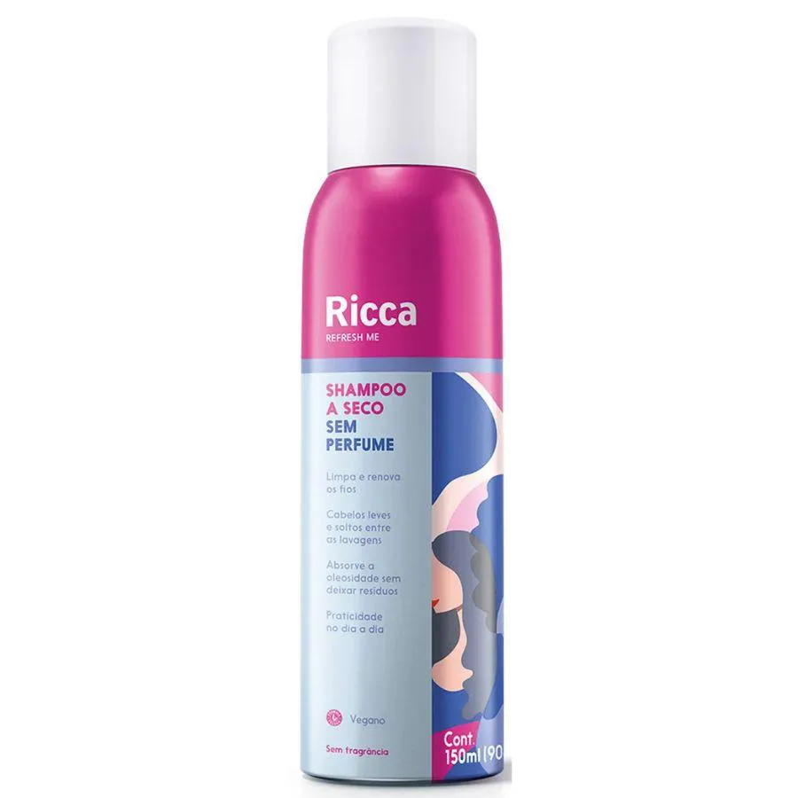 SHAMPOO A SECO SEM PERFUME 150ML - RICCA