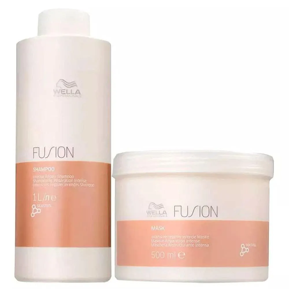 Kit Fusion Wella - Shampoo + Máscara
