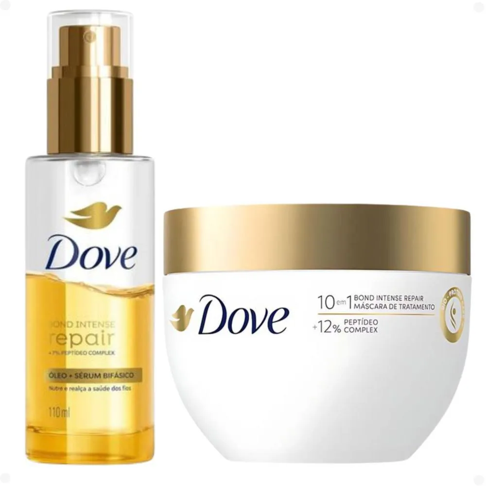 KIT MáSCARA + ÓLEO DOVE BOND INTENSE REPAIR