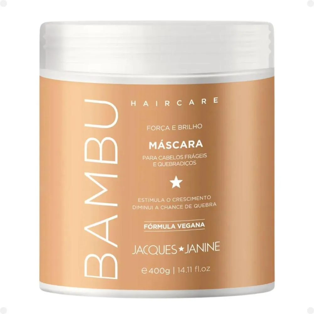 MáSCARA CONDICIONADORA JACQUES JANINE HAIR CARE BAMBU 400G
