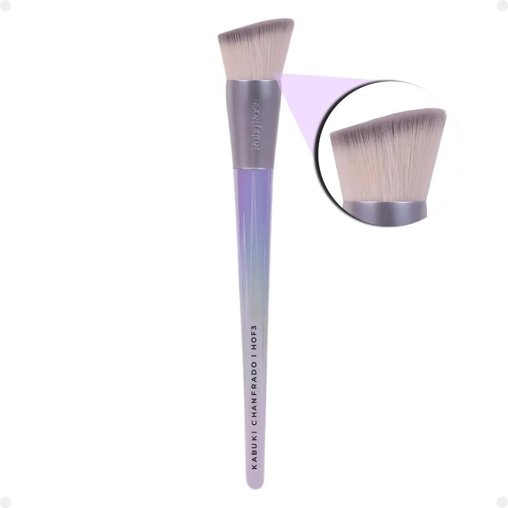 PINCEL KABUKI CHANFRADO RUBY ROSE HOLOGRAPHIC HB-HOF3