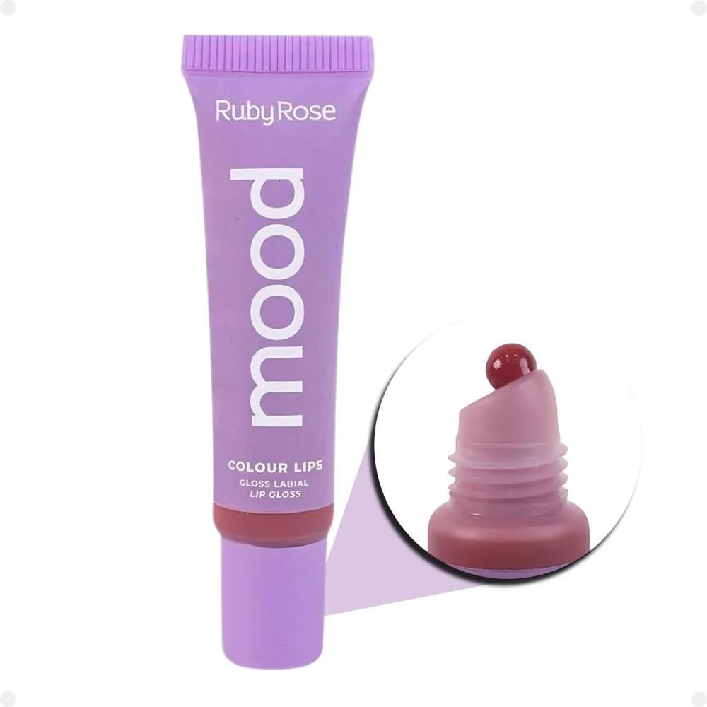 GLOSS LABIAL RUBY ROSE MOOD COLOUR LIPS NAIVE HB-7201-3