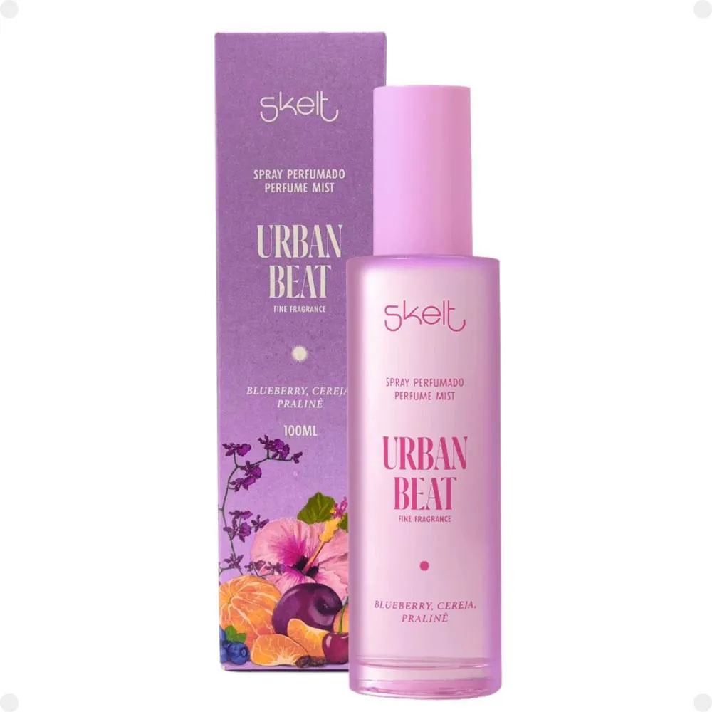 PERFUME SKELT URBAN BEAT COLôNIA SPRAY PERFUMADO 100ML