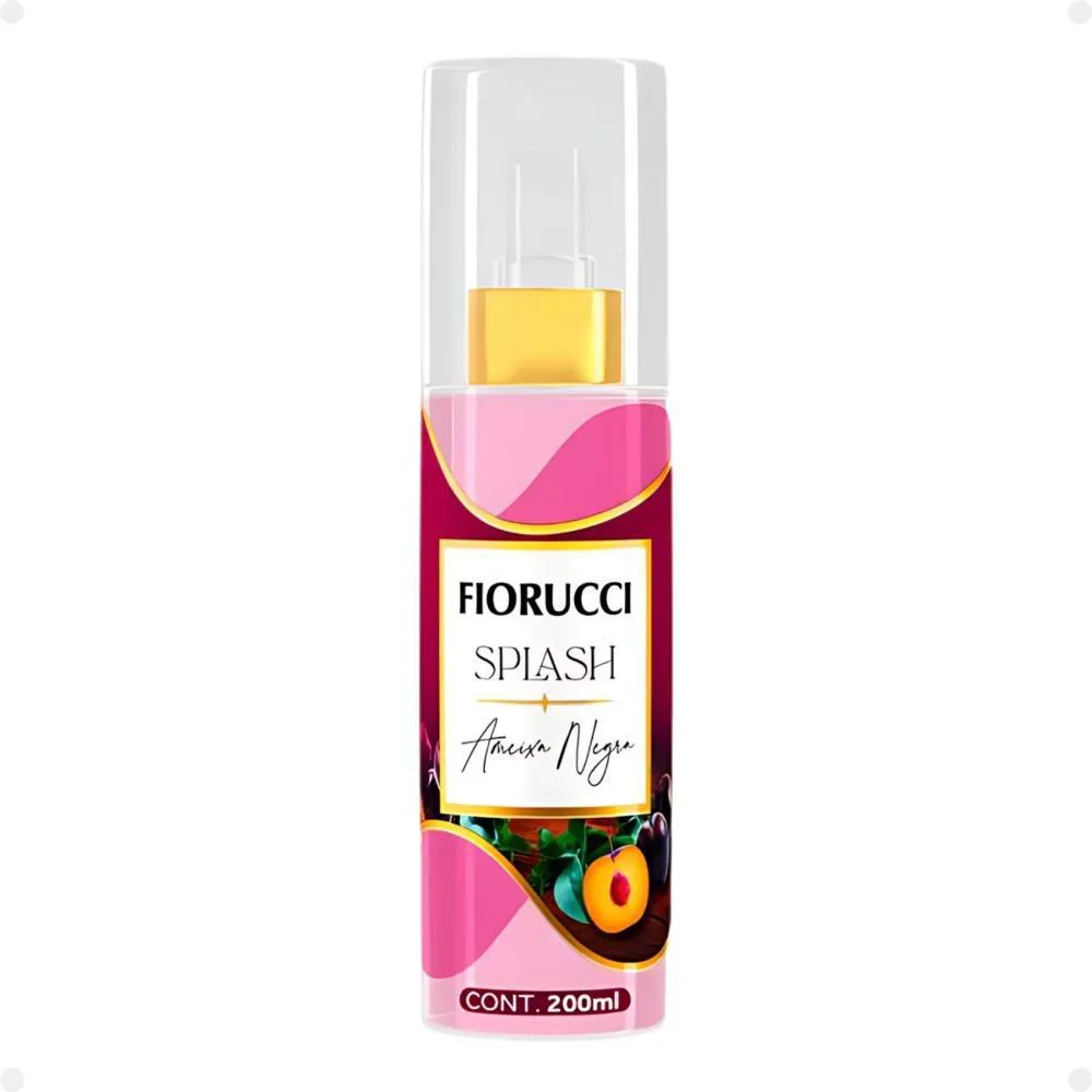 DEO COLôNIA SPLASH FIORUCCI AMEIXA NEGRA 200ML