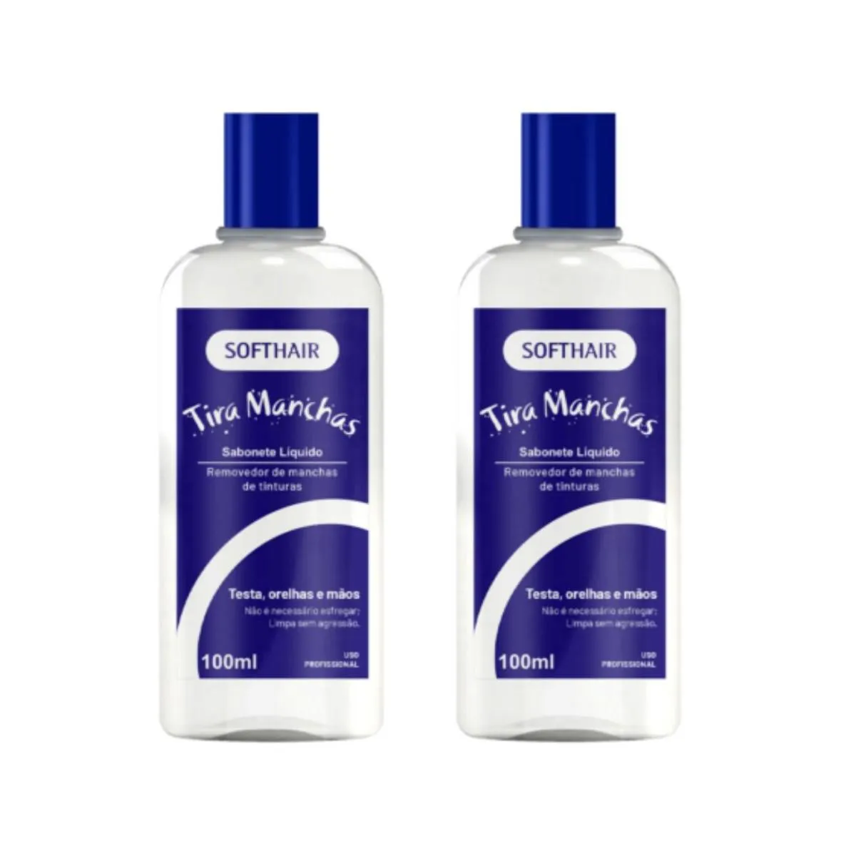 REMOVEDOR DE TINTA DE CABELO DA PELE TIRAR MANCHA KIT 2UN