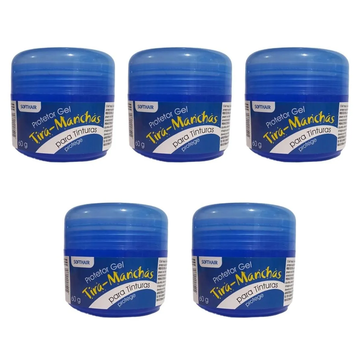 5 GEL PROTEGE A PELE TINTURA DE CABELO TIRA MANCHA SOFT HAIR