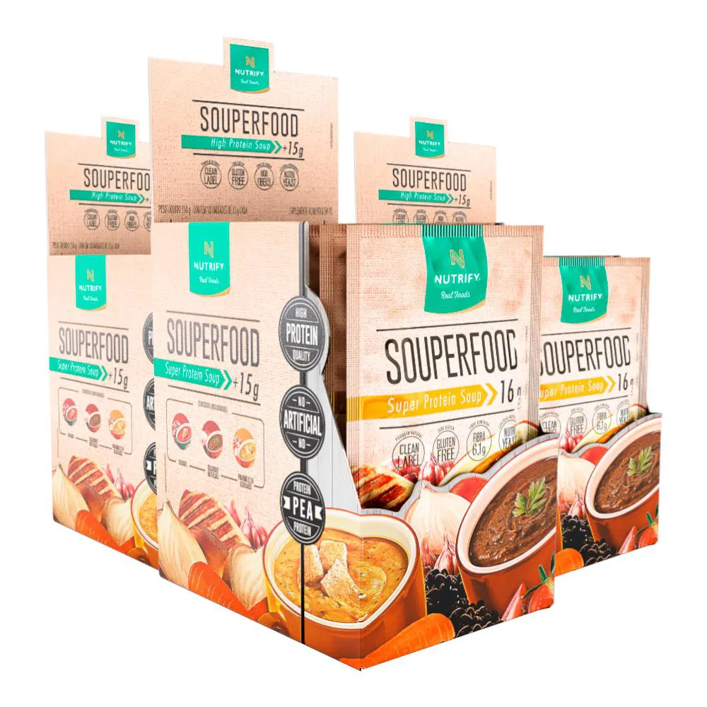 KIT 3 SOUPERFOOD PROTEíNA VEGANA FRANGO DE LEGUMES NUTRIFY 10UND