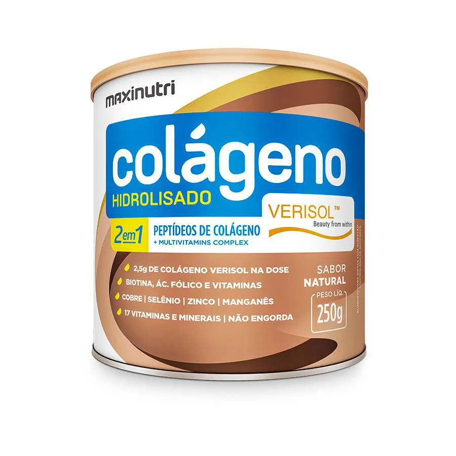 SUPLEMENTO ALIMENTAR COLáGENO HIDROLISADO 2 EM 1 VERISOL - MAXINUTRI