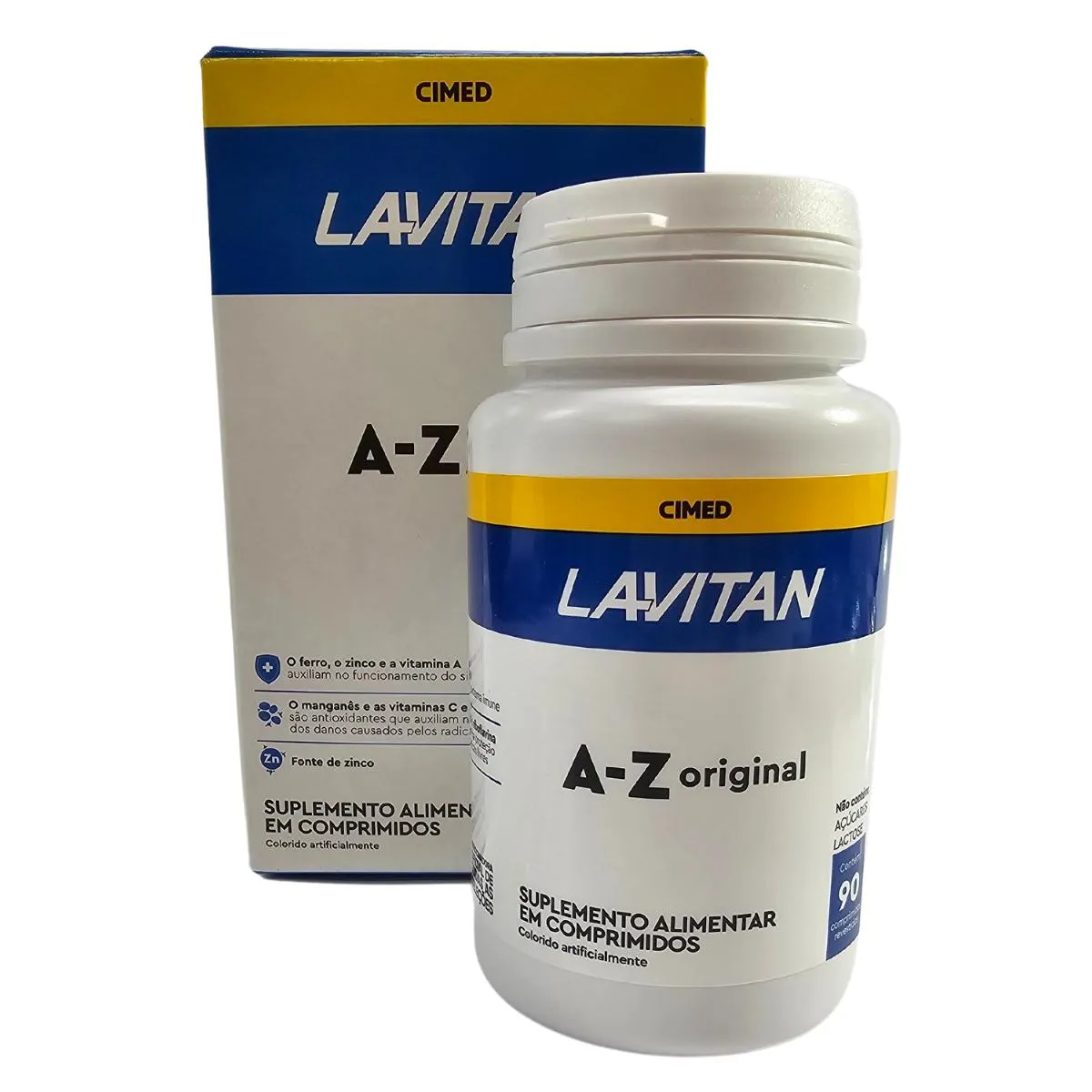 SUPLEMENTO ALIMENTAR A-Z ORIGINAL LAVITAN CIMED 90 COMPRIMIDOS