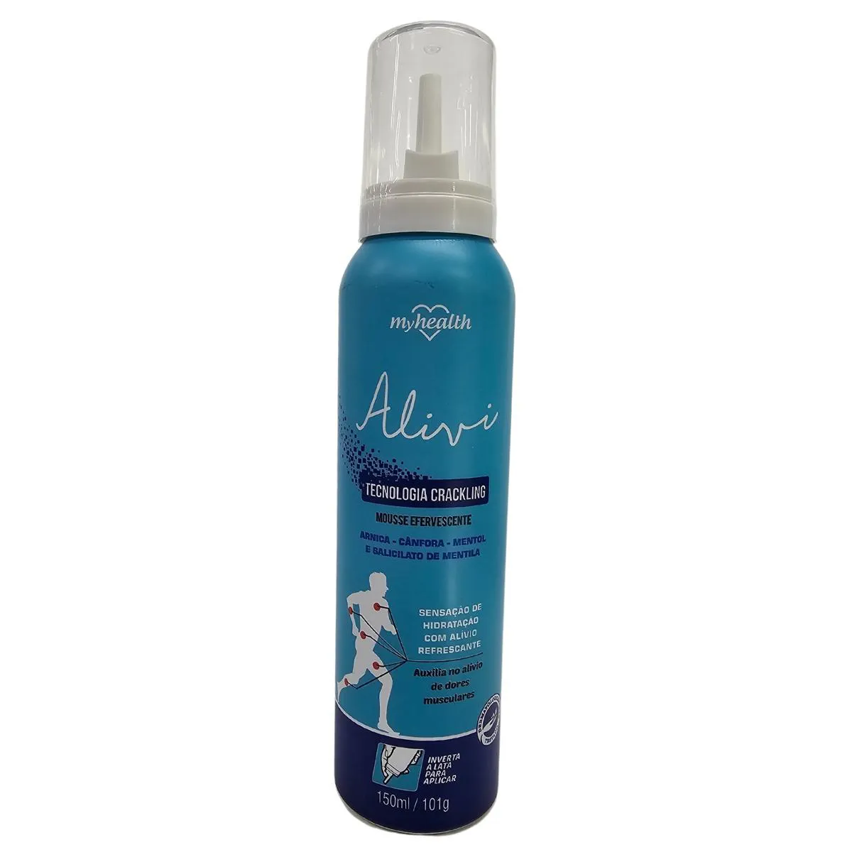 MOUSSE EFERVESCENTE ALIVIO DE DORES MUSCULARES ALIVI MY HEALTH 150ML / 101G