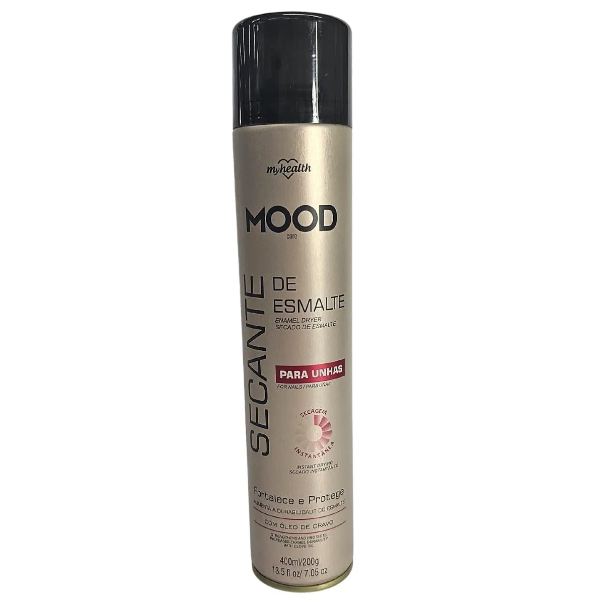 SECANTE DE ESMALTE SPRAY FORTALECE E PROTEGE MOOD CARE MY HEALTH 400ML / 200G