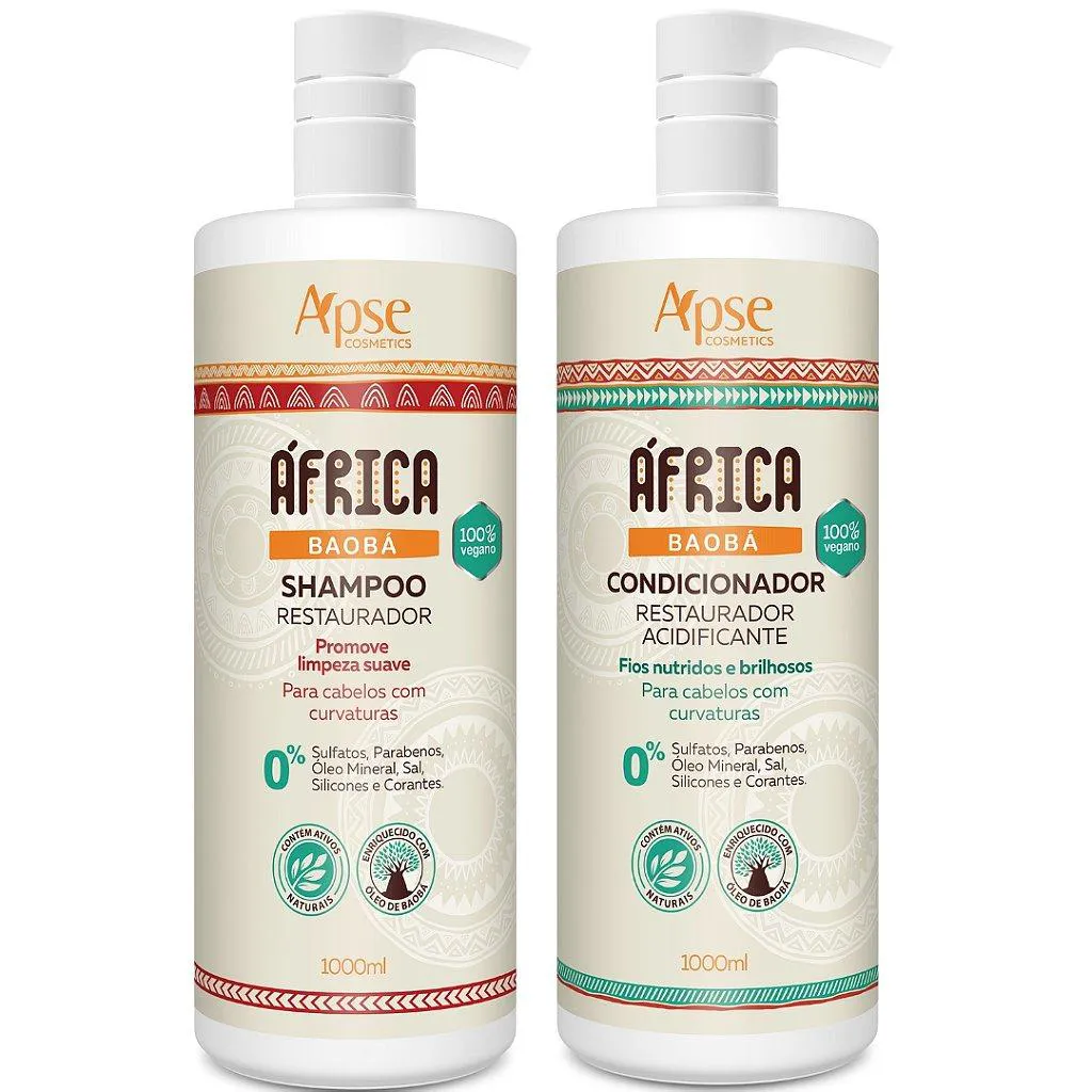 APSE ÁFRICA BAOBá SHAMPOO 1 L E CONDICIONADOR 1 L