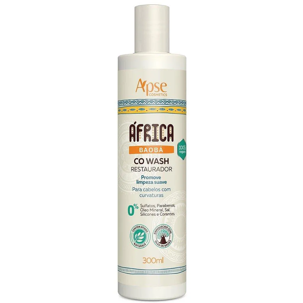 CO WASH RESTAURADOR LIMPEZA SUAVE ÁFRICA BAOBA APSE 300ML