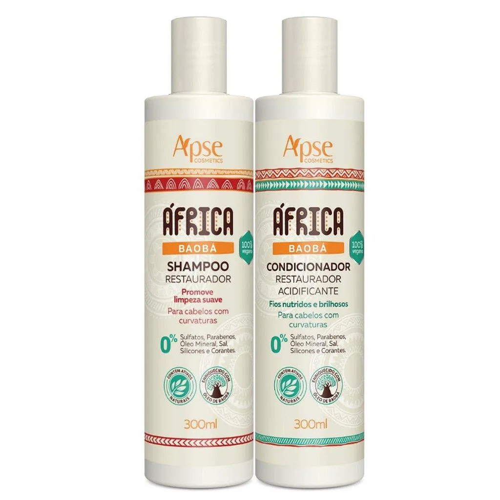 APSE ÁFRICA BAOBá SHAMPOO E CONDICIONADOR