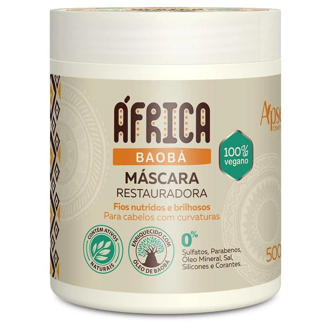 MáSCARA RESTAURADORA FIOS NUTRIDOS ÁFRICA BAOBá APSE 500G