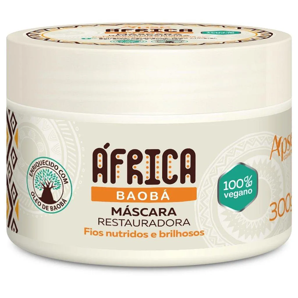 MáSCARA RESTAURADORA FIOS NUTRIDOS ÁFRICA BAOBá APSE 300G