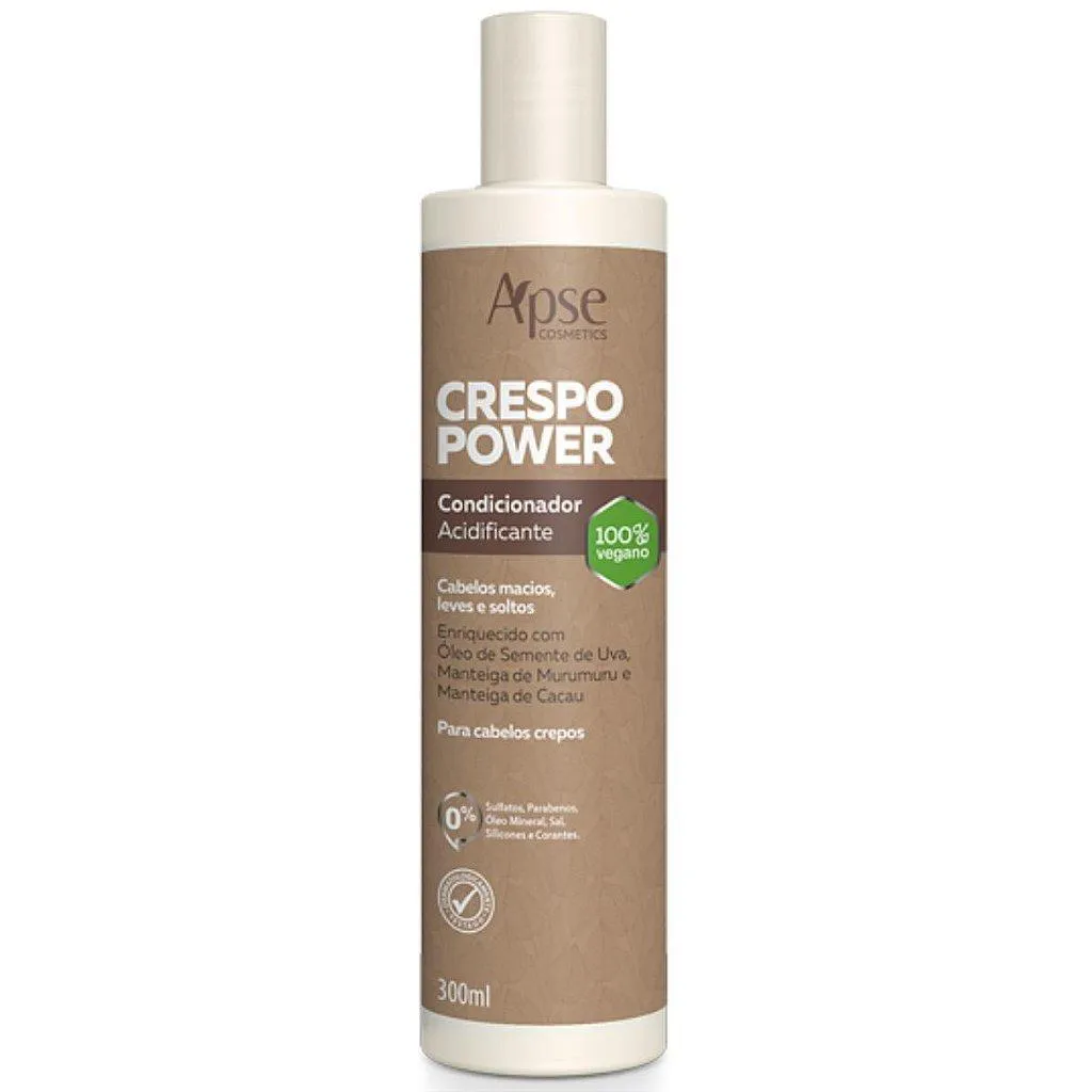 Condicionador Vegano APSE Crespo Power Vegano Fortalecimento 300ml