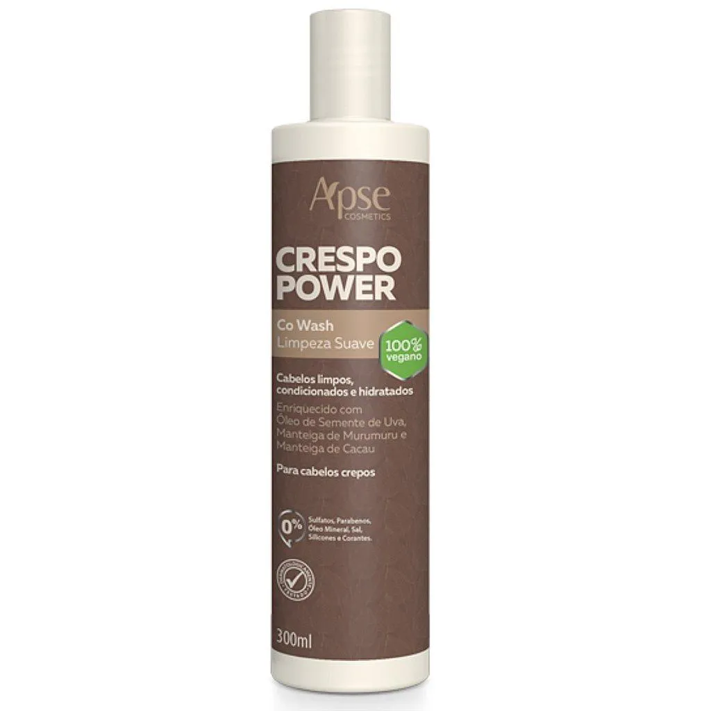 CO WASH LIMPEZA SUAVE VEGANO CRESPO POWER APSE 300ML