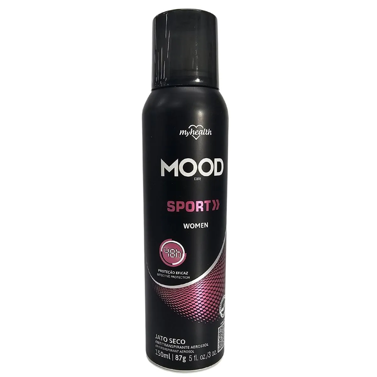 DESODORANTE ANTITRANSPIRANTE AEROSSOL SPORT WOMEN MOOD CARE MY HEALTH 150ML / 87G