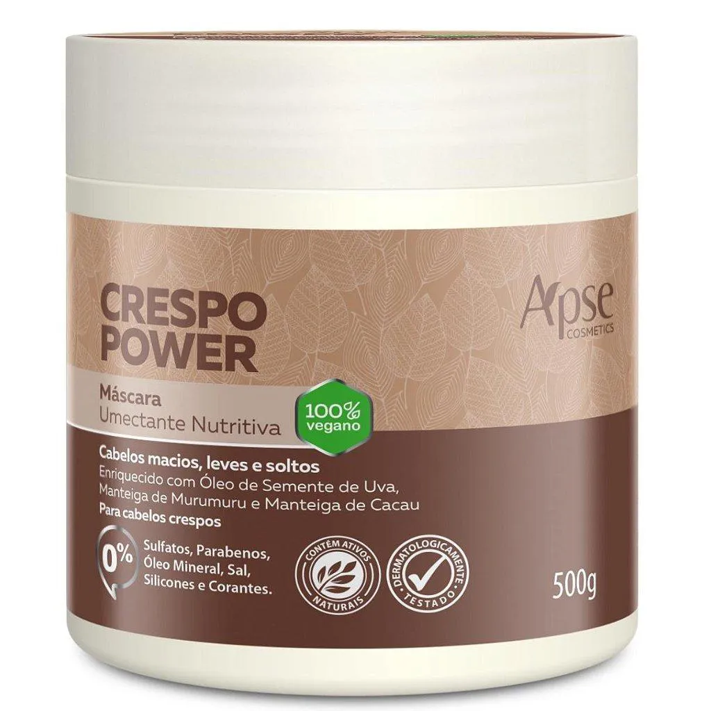 MáSCARA UMECTANTE NUTRITIVA VEGANO CRESPO POWER 500G