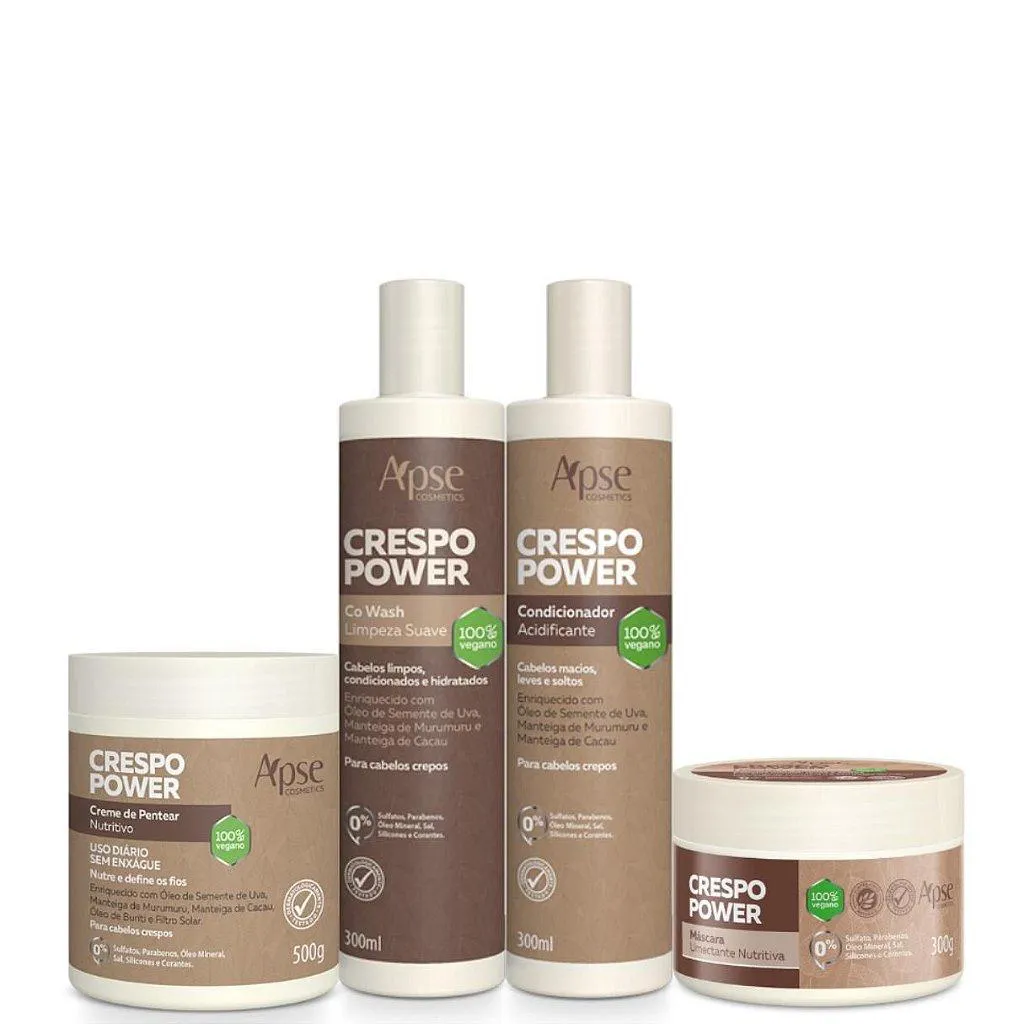 KIT CO WASH, CONDICIONADOR, MáSCARA E CREME DE PENTEAR - 4 ITENS