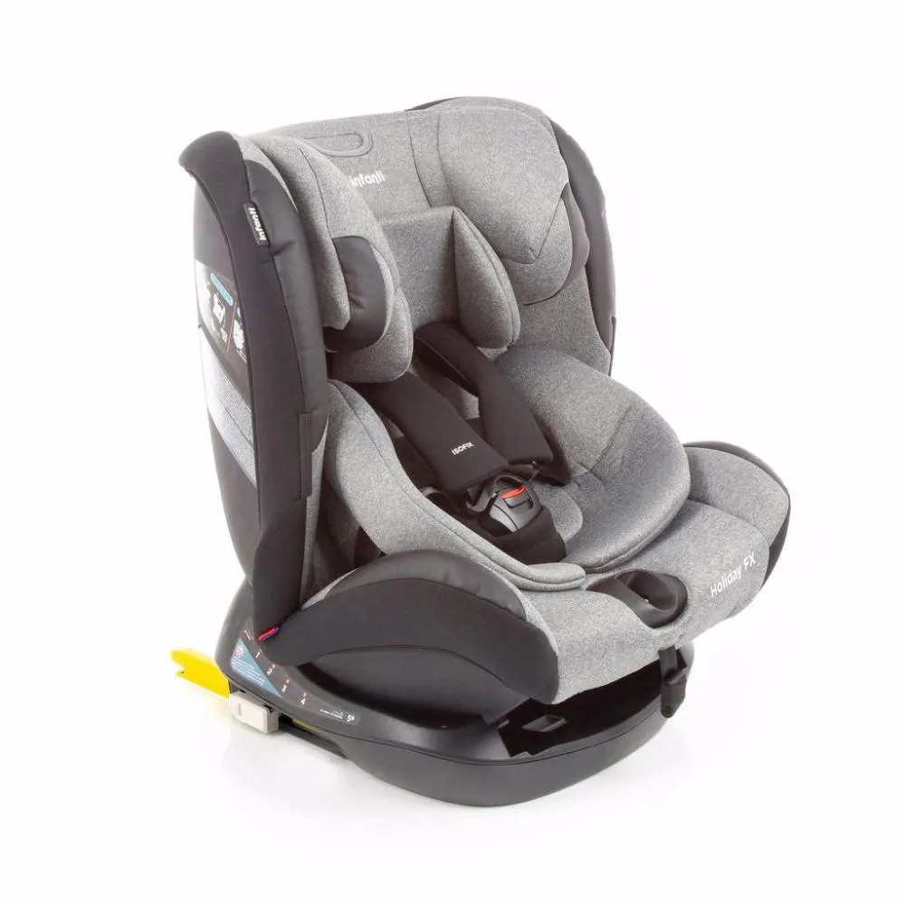 CADEIRINHA DE CARRO HOLIDAY FX COM ISOFIX INFANTI 0 A 36KG GREY BRAVE