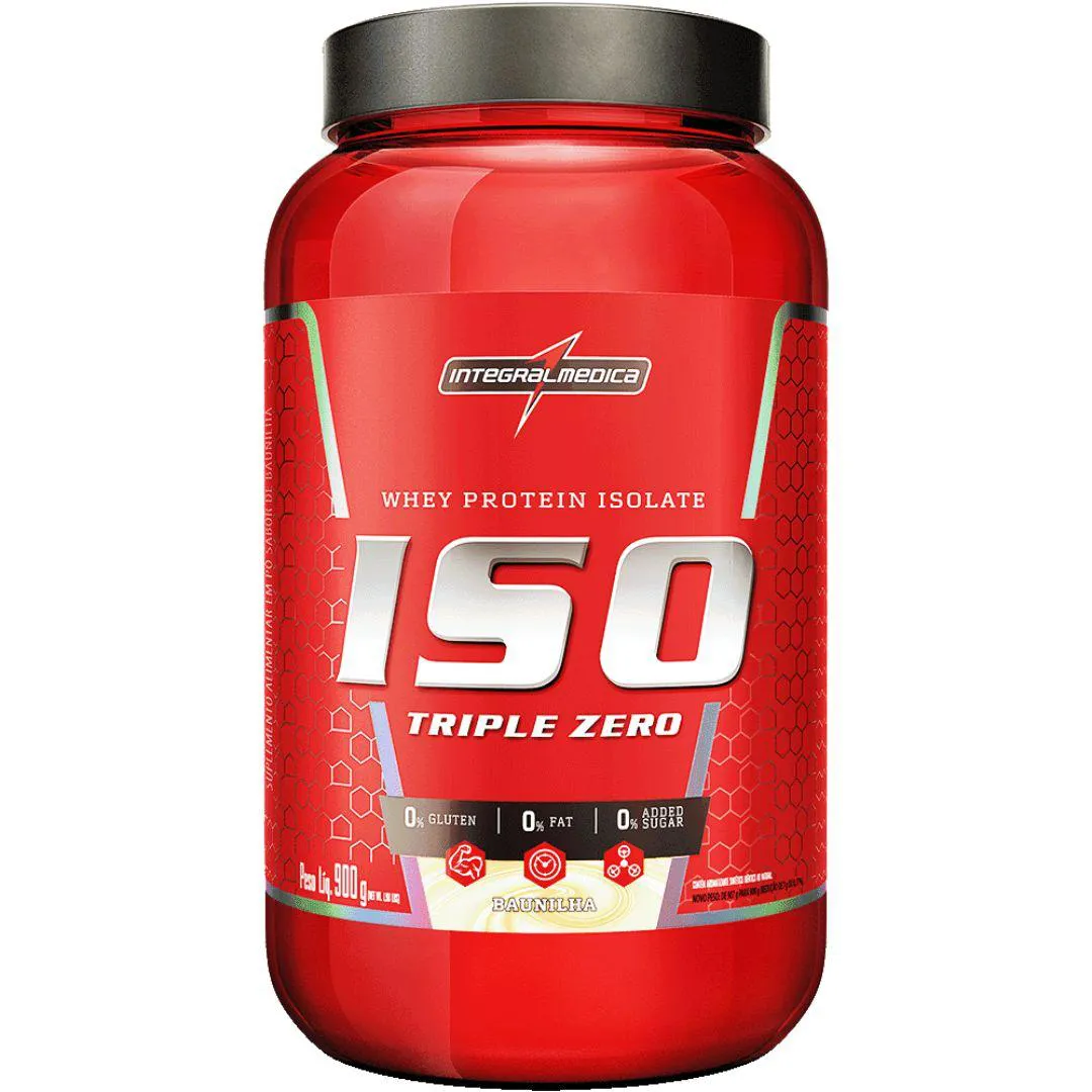ISO TRIPLE ZERO BAUNILHA POTE 900G - INTEGRALMéDICA
