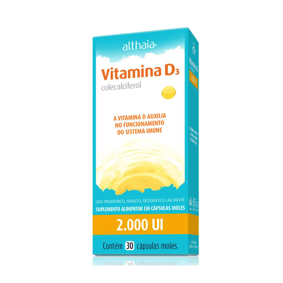 VITAMINA D3 2.000UI 30 CáPSULAS EQUALIV SEM Sabor