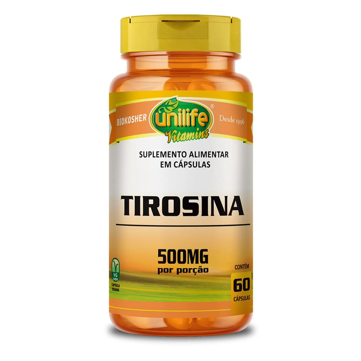 TIROSINA UNILIFE 60 CáPSULAS 470MG