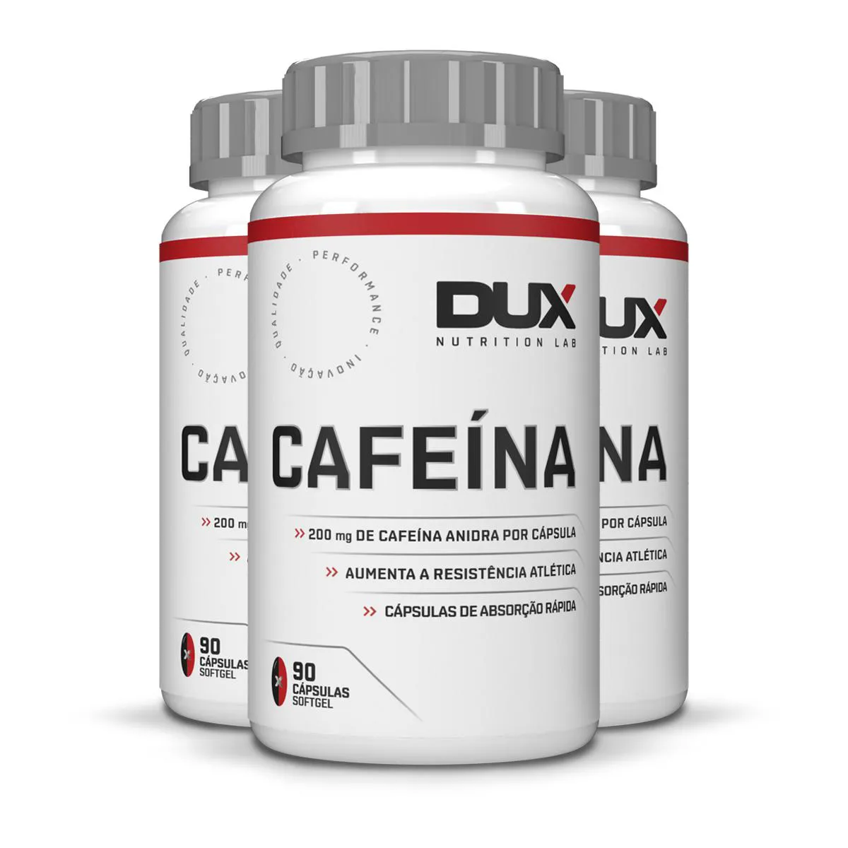 KIT 3 CAFEíNA DUX SEM SABOR 90 CáPSULAS