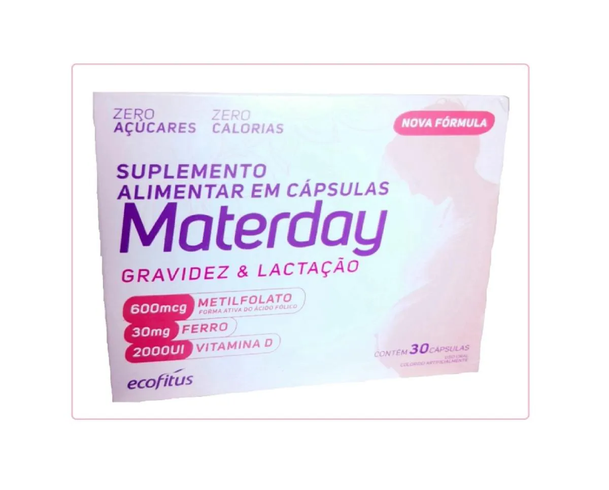 SUPLEMENTO MATERDAY GRAVIDEZ & LACTAçãO 30CAPS - ECOFITUS