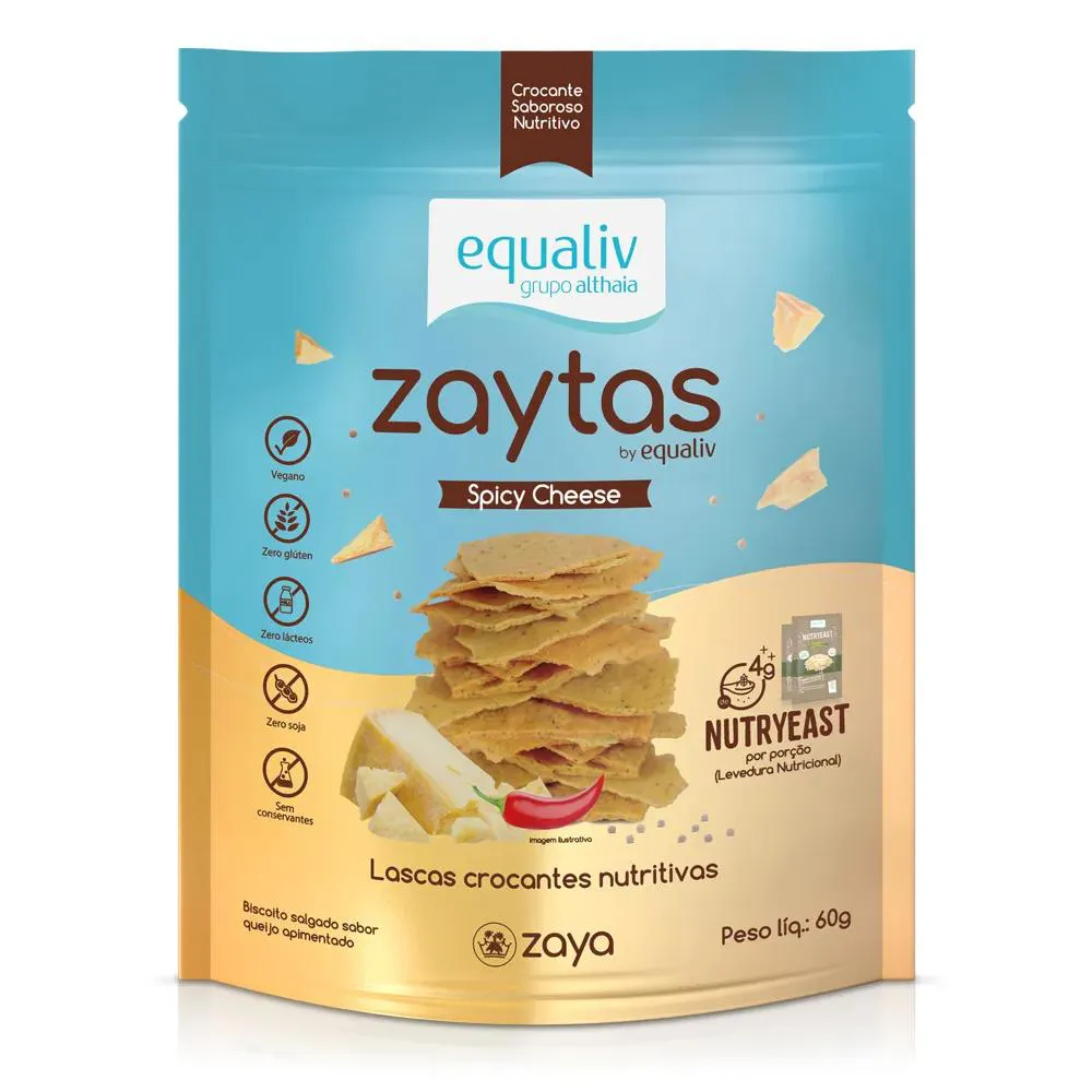 EQUALIV ZAYTASNUTRIYEAST - SABOR SPICY CHEESE COM 60G