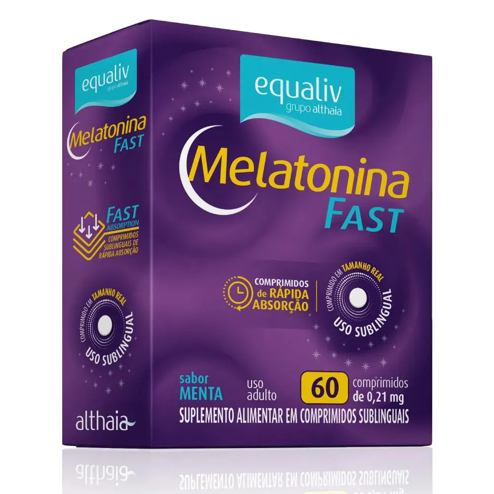 EQUALIV MELATONINA - 60 COMPRIMIDOS COM 210MCG