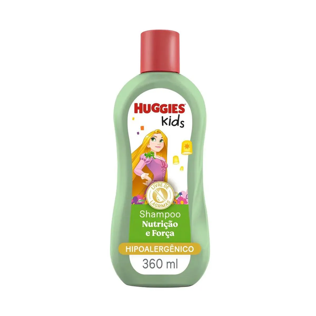 SHAMPOO KIDS HUGGIES NUTRIçãO E FORçA HIPOALERGêNICO 360ML HUGGIES