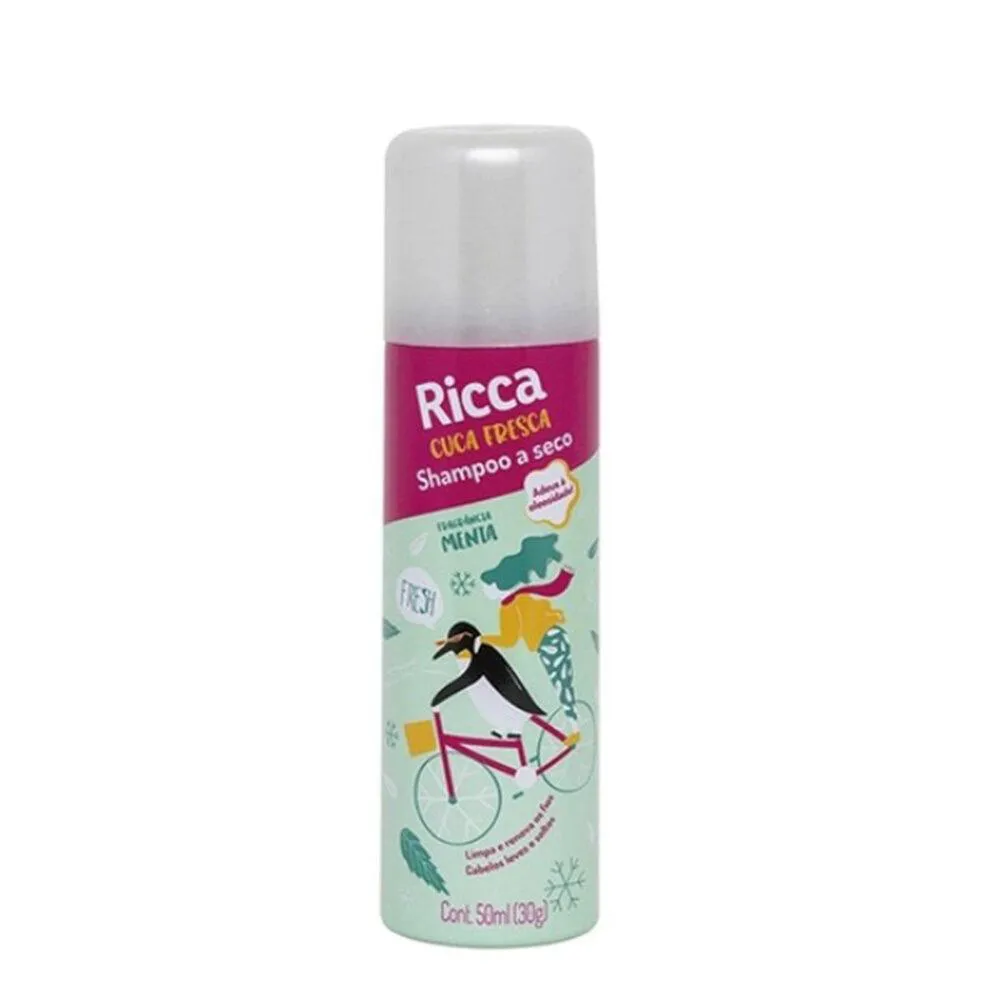 KIT 2 SHAMPOO A SECO CUCA FRESCA MENTA RICCA 50ML