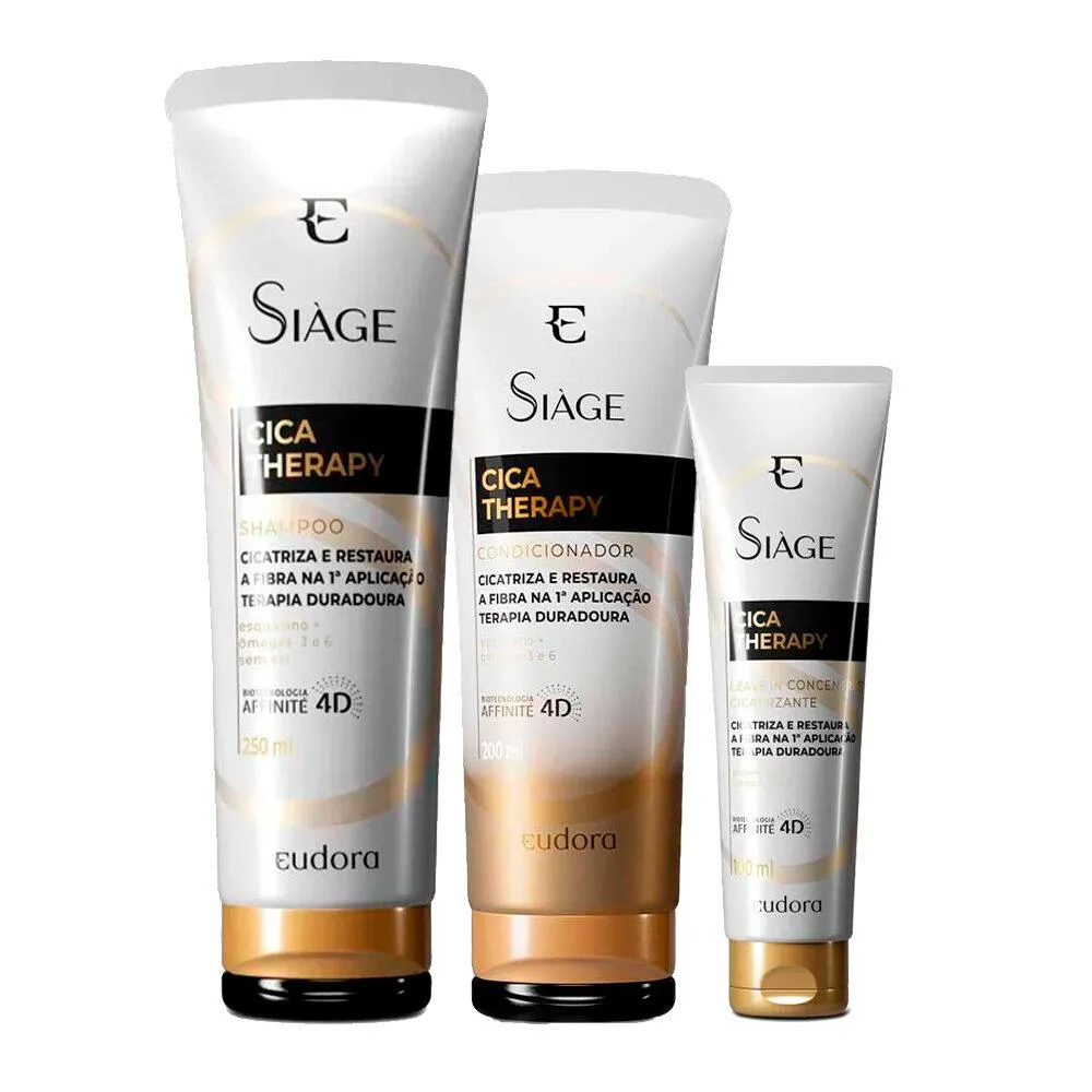 KIT SHAMPOO CONDICIONADOR E LEAVE IN CICA THERAPY SIàGE