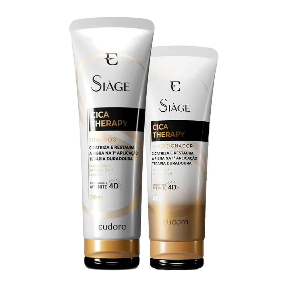 KIT SHAMPOO E CONDICIONADOR CICA THERAPY DANOS CABELOS SIàGE