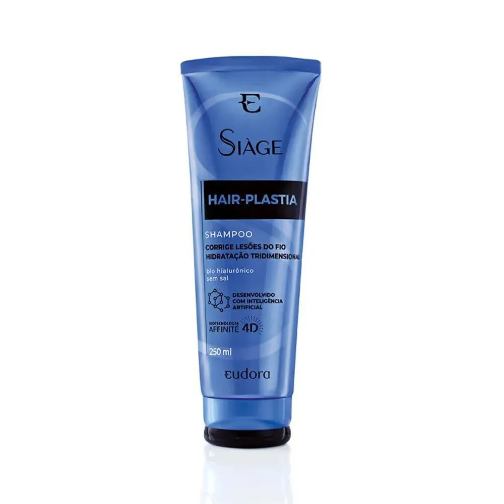 KIT SHAMPOO E CONDICIONADOR HAIR PLASTIA HIDRATAçãO SIàGE